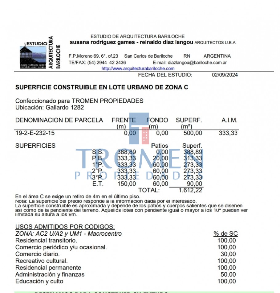 Lote centrico apto edificio